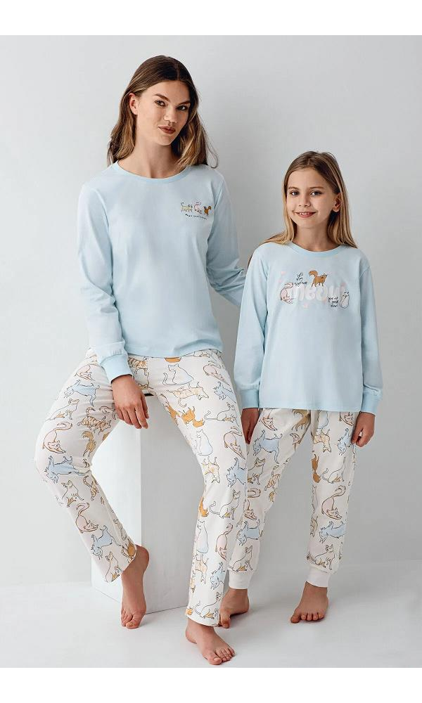 ROLY POLY RP3710-2 KIZ ÇOCUK PİJAMA TAKIMI MAVİ
