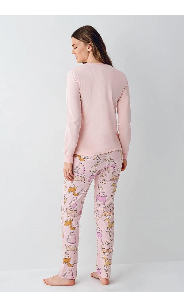 ROLY POLY RP3710-S BAYAN PİJAMA TAKIMI PEMBE