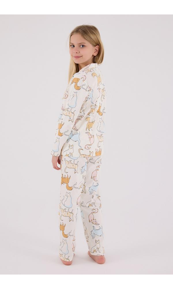 ROLY POLY RP3711-2 KIZ ÇOCUK PİJAMA TAKIMI PEMBE