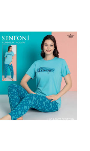 SENFONİ 10201 BAYAN YARIM KOL TAKIM Somon
