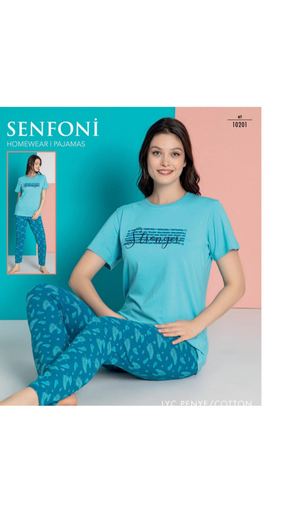 SENFONİ 10201 BAYAN YARIM KOL TAKIM Somon
