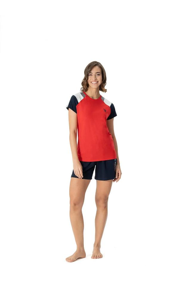U.S POLO 16988 BAYAN ŞORT TAKIM LACİVERT