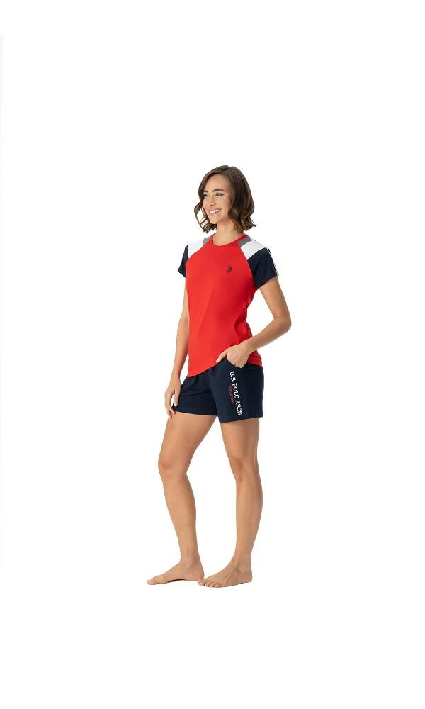 U.S POLO 16988 BAYAN ŞORT TAKIM LACİVERT