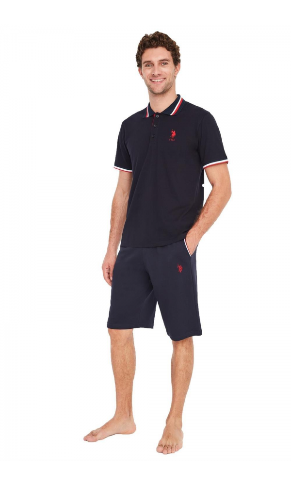 U.S POLO 18689 YARIM KOL ŞORT TAKIM TEN