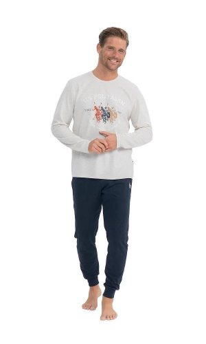 U.S POLO 18832 ERKEK PİJAMA TAKIM LACİVERT