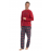 U.S POLO 18851 ERKEK PİJAMA TAKIM BORDO