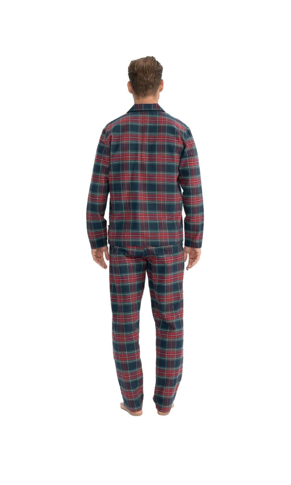 U.S POLO 18852  ERKEK  PİJAMA TAKIM BORDO