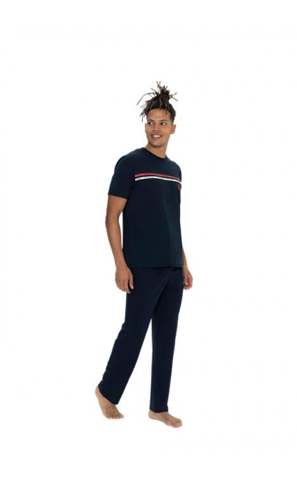 U.S POLO 18895  ERKEK PİJAMA TAKIM ANTRASİT