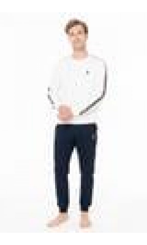 U.S POLO 18942  ERKEK PİJAMA TAKIM TURUNCU