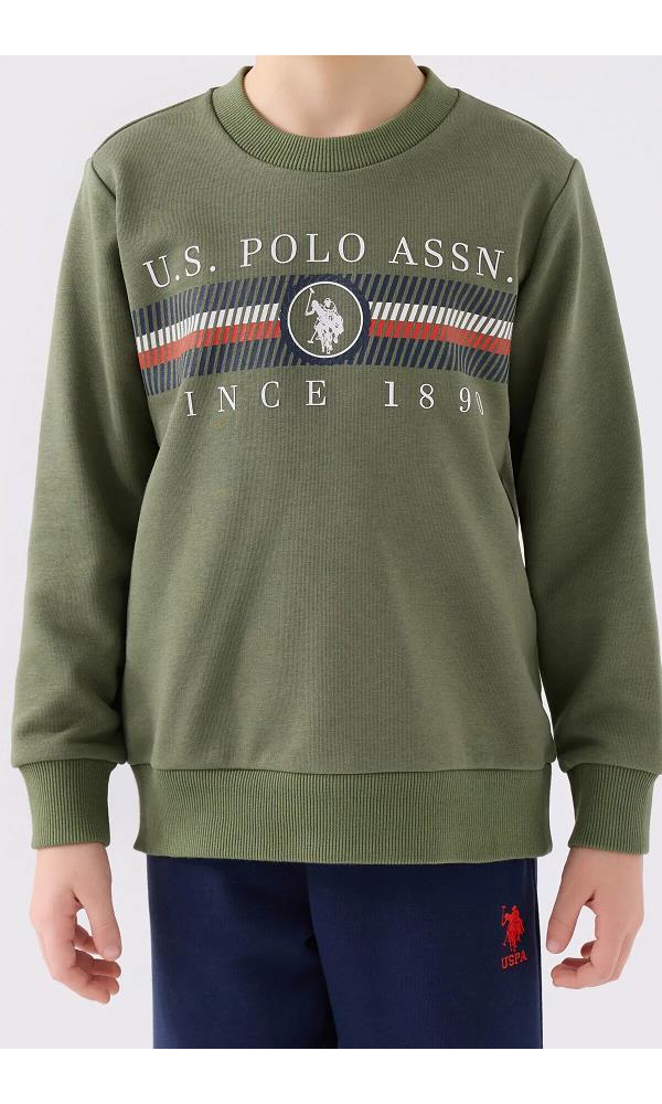 U.S. POLO 1907-4  ERKEK ÇOCUK EŞOFMAN TAKIM Nar Çiçeği