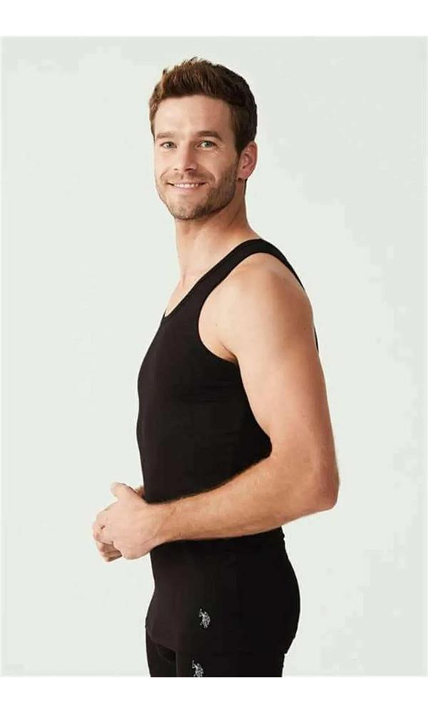 U.S POLO 2Lİ ERKEK ATLET 80441 BLACK