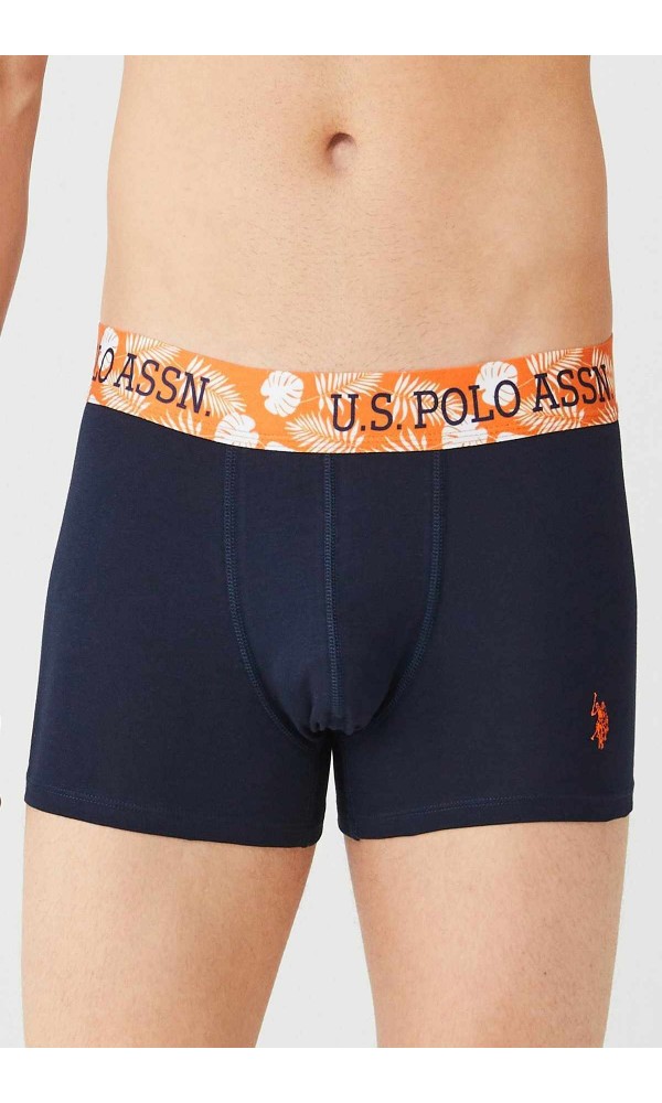 U.S POLO 3LÜ DESENLİ BOXER 80433 MAVİ