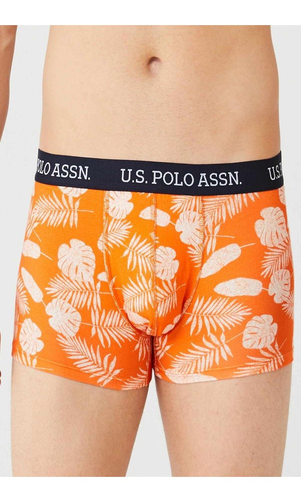 U.S POLO 3LÜ DESENLİ BOXER 80433 MAVİ