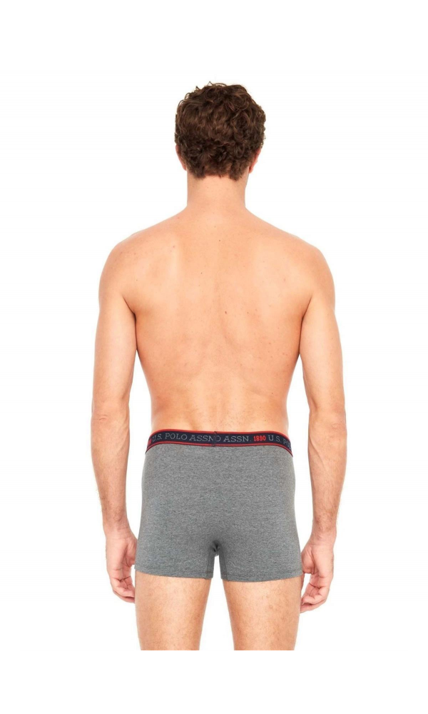 U.S POLO 80480 ERKEK 2 li Boxer GRİ