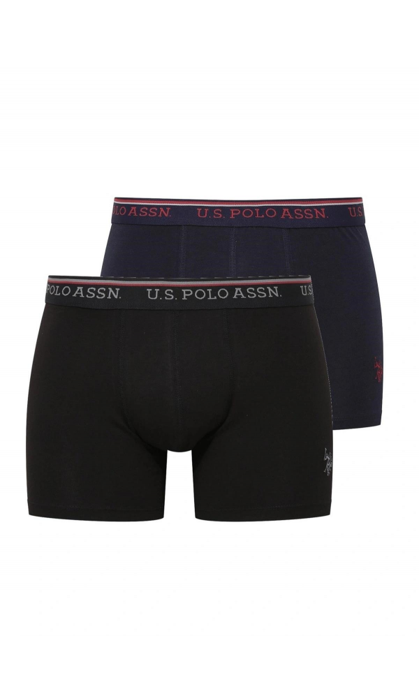 U.S POLO 80488 2 li MODAL BOXER GRİ