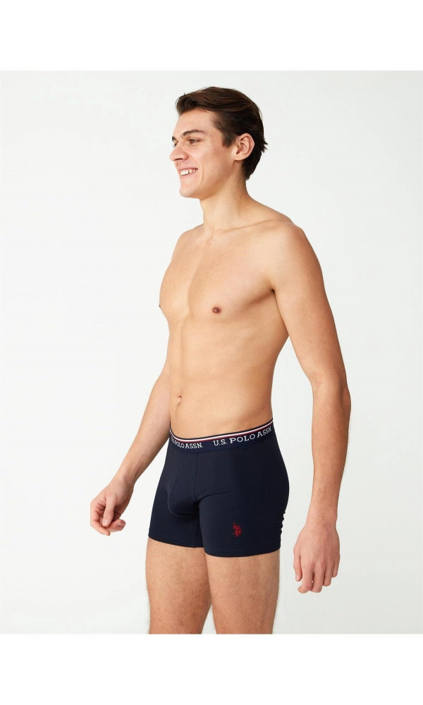 U.S POLO 80488 2 li MODAL BOXER GRİ