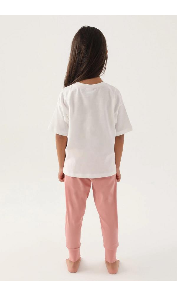 U.S. Polo Assn. 1801 Kız Çocuk pijama Takım KREM