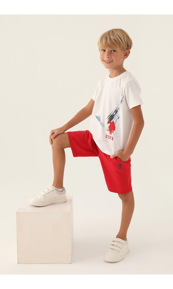 U.S. Polo Assn. Erkek Çocuk Bermuda Takım LACİVERT