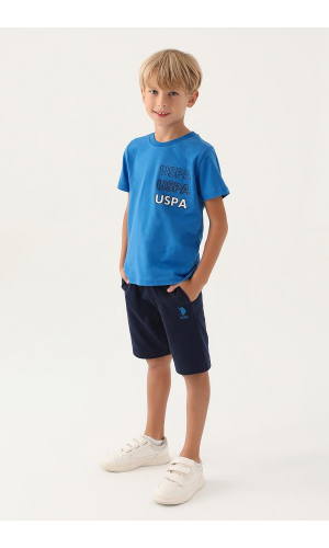 U.S. Polo Assn. Erkek Çocuk Bermuda Takım Krem Lvnt