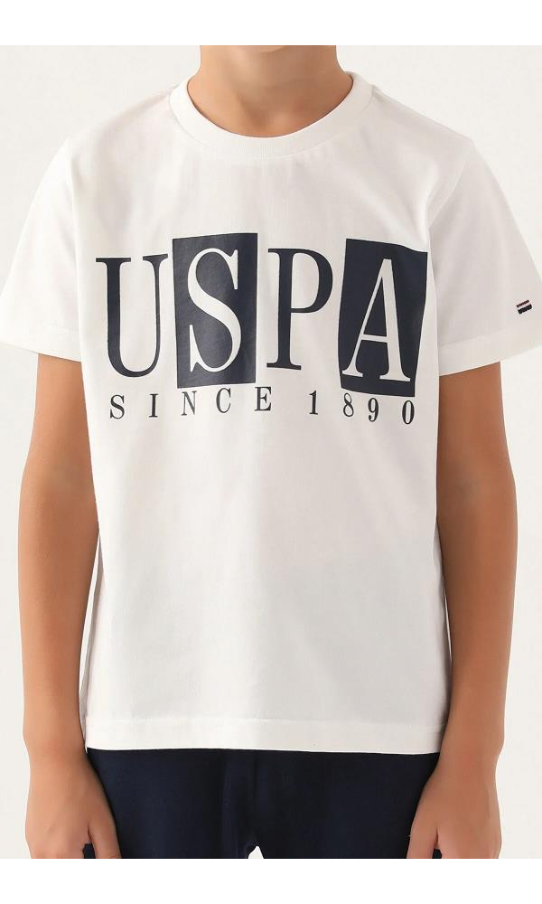 U.S. Polo Assn. Erkek Çocuk Bermuda Takım Kehribar