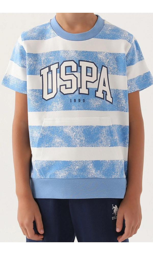 U.S. Polo Assn. Erkek Çocuk Bermuda Takım KREM