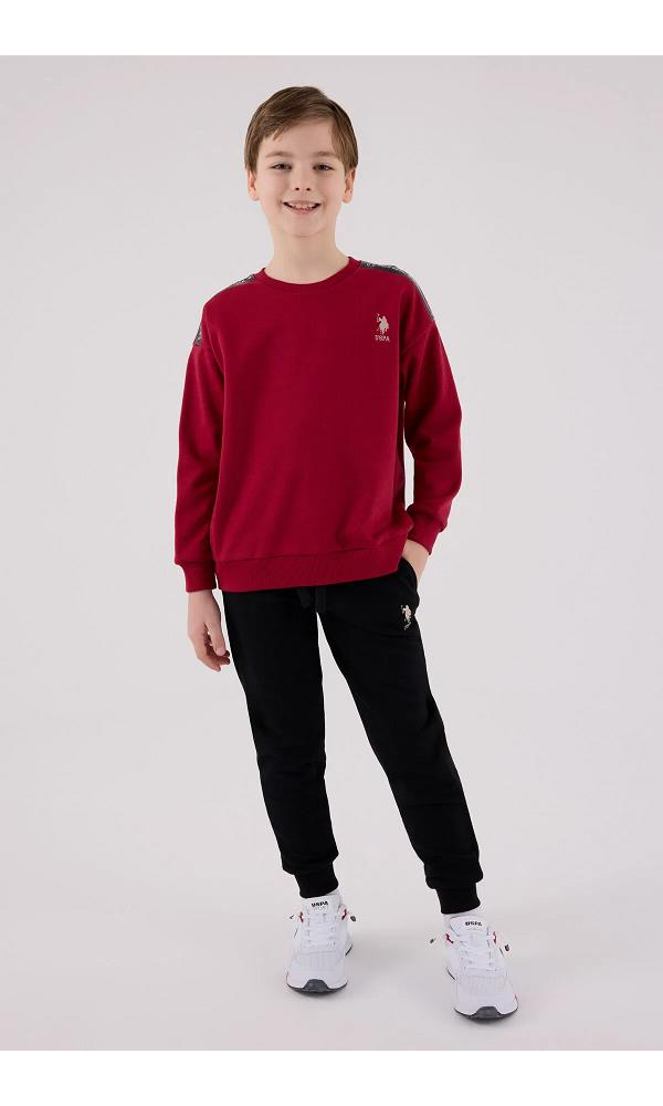 U.S. Polo Assn US2202-4 Erkek çocuk Eşofman Takımı BORDO