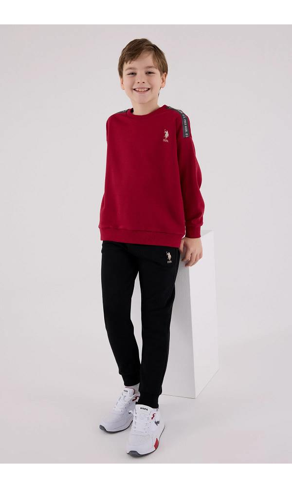 U.S. Polo Assn US2202-4 Erkek çocuk Eşofman Takımı BORDO