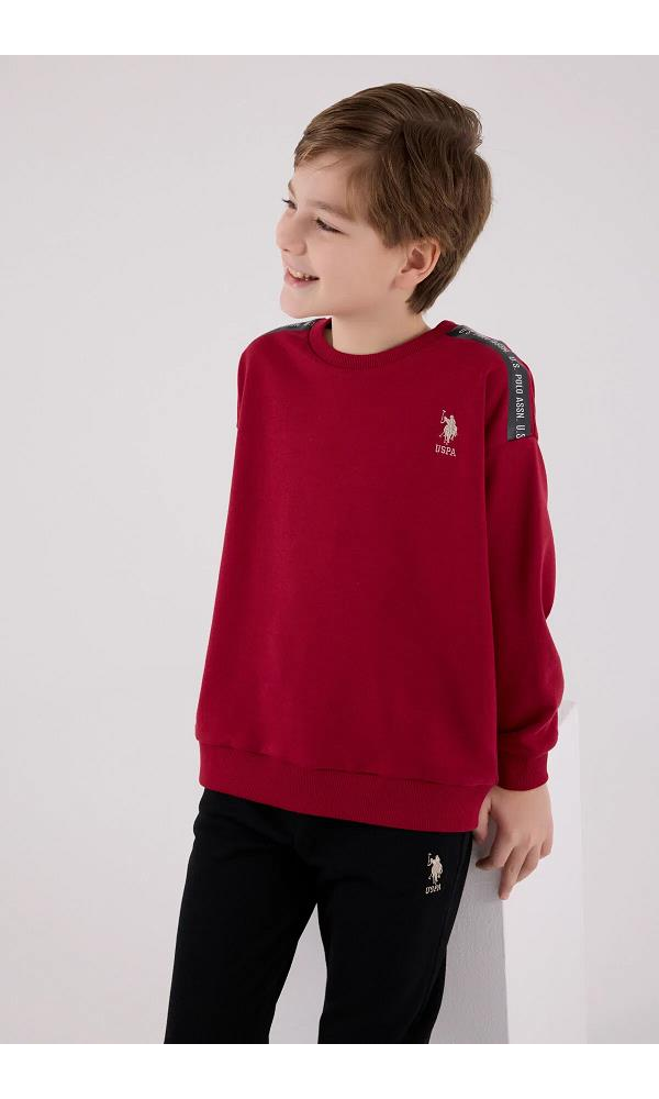 U.S. Polo Assn US2202-4 Erkek çocuk Eşofman Takımı BORDO