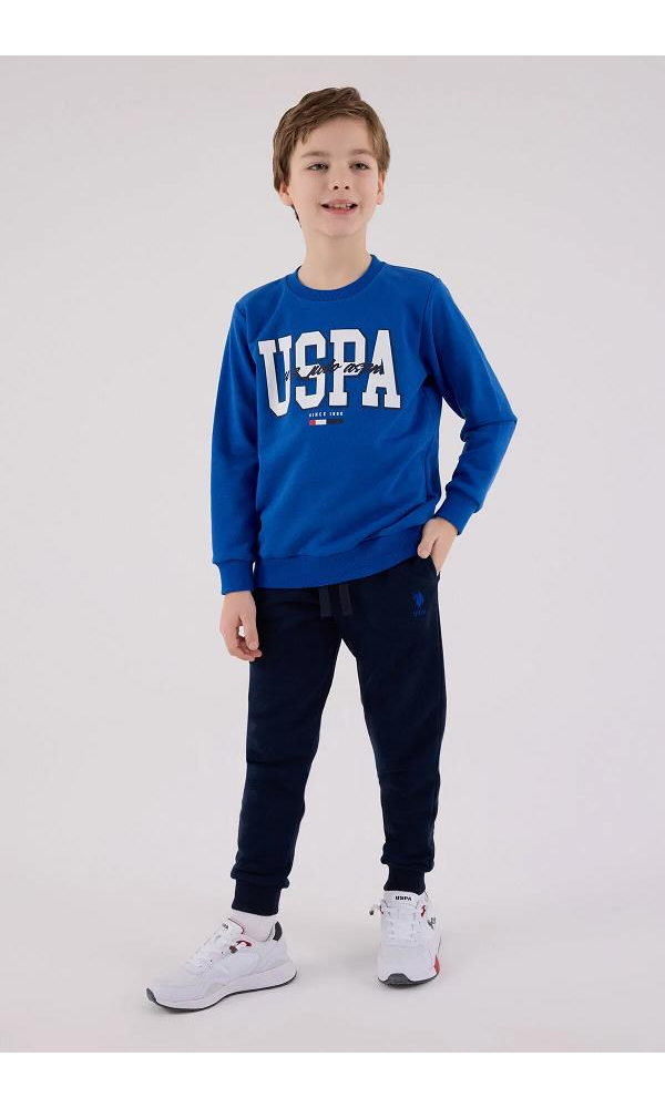 U.S. Polo Assn US2205-G Erkek Çocuk Eşofman Takımı MAVİ