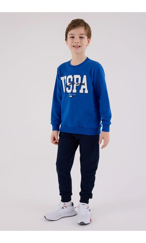 U.S. Polo Assn US2205-G Erkek Çocuk Eşofman Takımı MAVİ