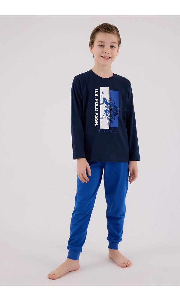 U.S. Polo Assn US2206 -4 Erkek çocuk Pijama Takımı LACİVERT