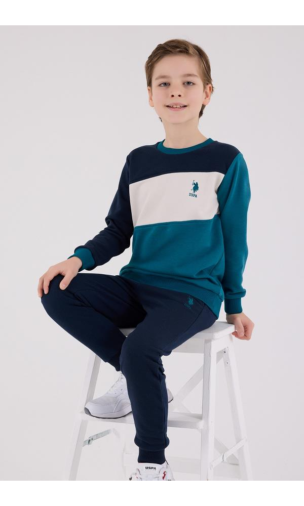 U.S. Polo Assn US2224-G  Erkek Çocuk Eşofman Takımı YEŞİL