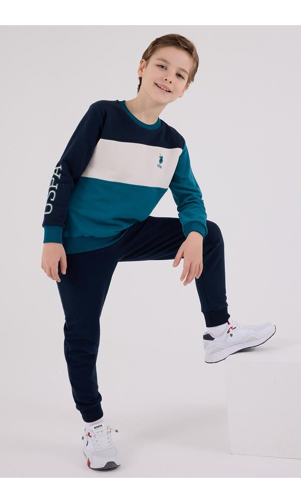 U.S. Polo Assn US2224-G  Erkek Çocuk Eşofman Takımı YEŞİL