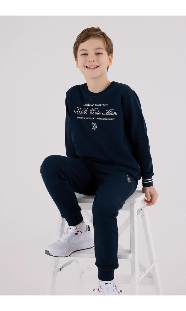 U.S. Polo Assn US2225-G  Erkek Çocuk Eşofman Takımı YEŞİL