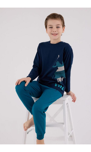 U.S. Polo Assn US2226-4  Erkek Çocuk Pijama Takım TAŞ