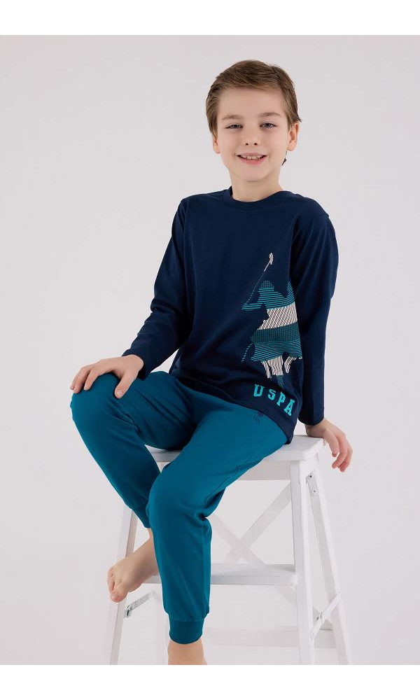 U.S. Polo Assn US2226-4  Erkek Çocuk Pijama Takım TAŞ