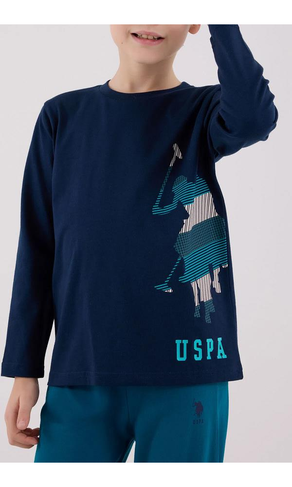 U.S. Polo Assn US2226-4  Erkek Çocuk Pijama Takım TAŞ
