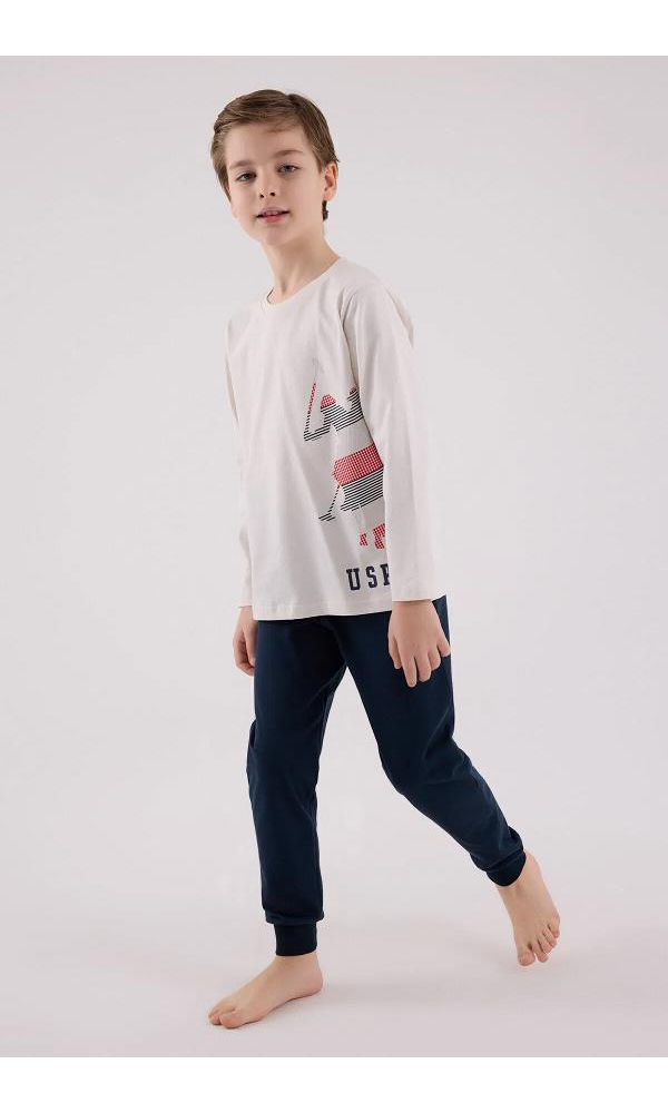 U.S. Polo Assn US2226-G  Erkek çocuk Pijama Takımı TAŞ