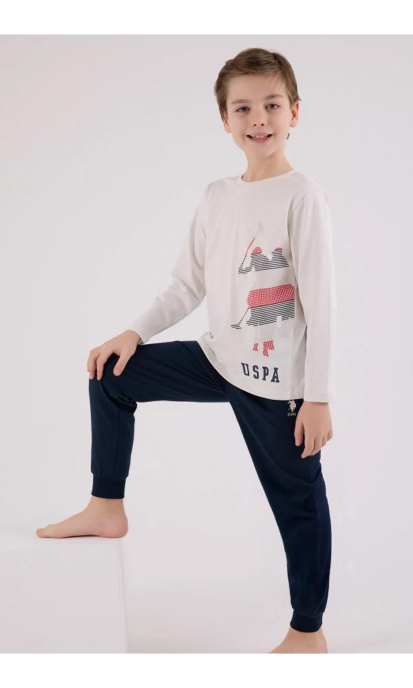 U.S. Polo Assn US2226-G  Erkek çocuk Pijama Takımı TAŞ