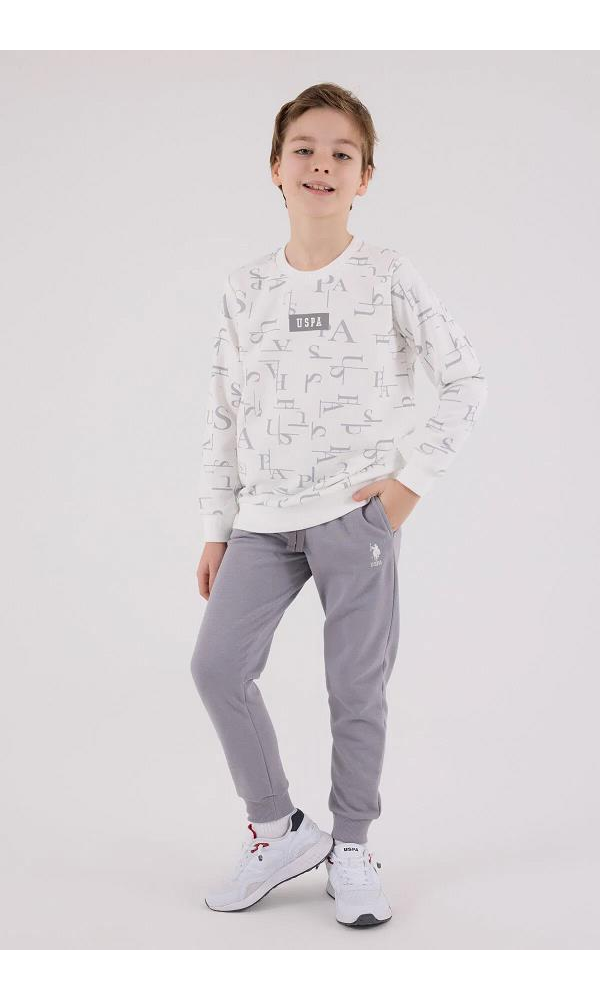 U.S. Polo Assn US2230-4  Erkek Çocuk Eşofman Takımı BEYAZ