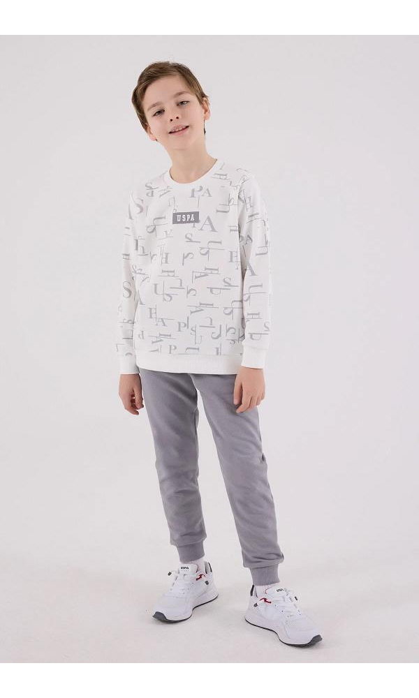 U.S. Polo Assn US2230-4  Erkek Çocuk Eşofman Takımı BEYAZ