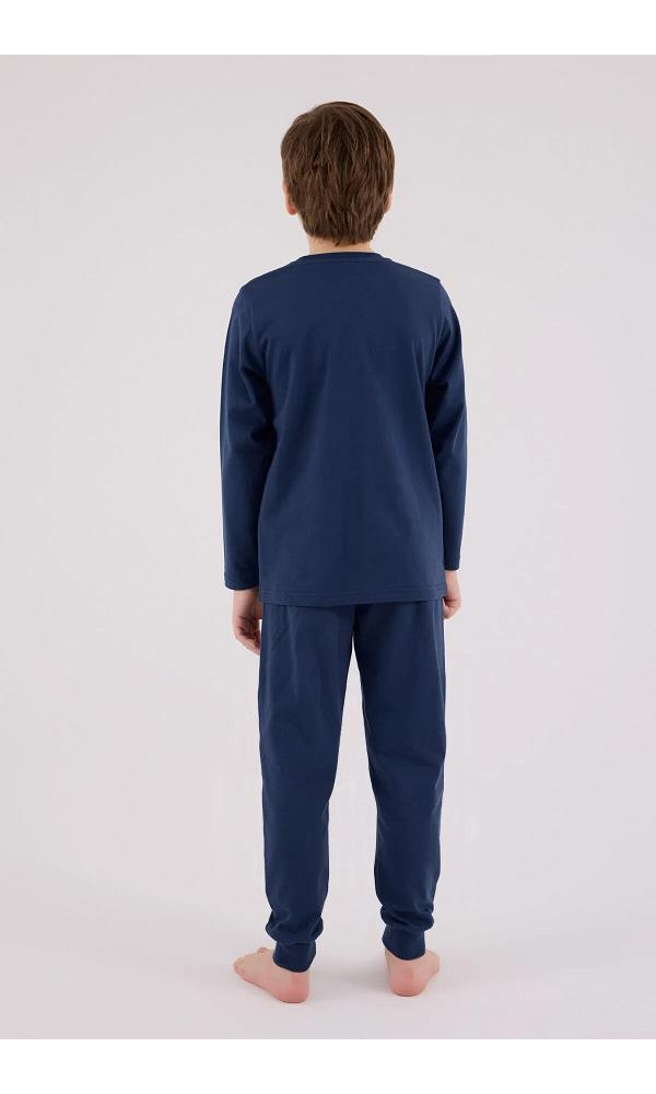 U.S. Polo Assn US2233-4  Erkek Çocuk Pijama Takımı İNDİGO