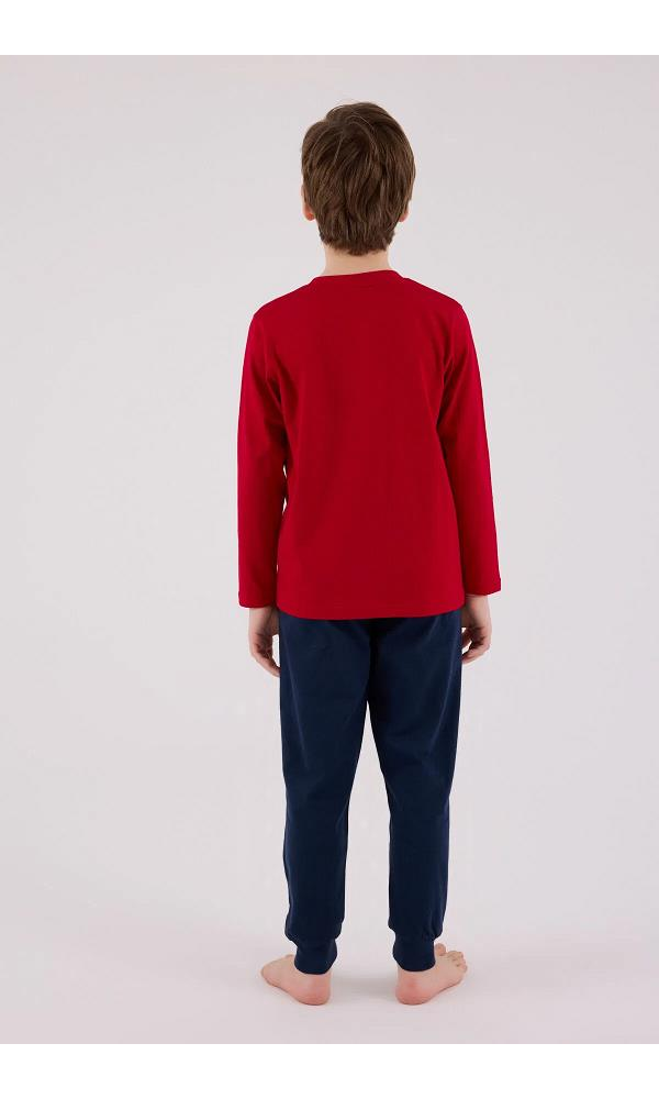U.S. Polo Assn US2233-G  Erkek Çocuk Pijama Takımı Cobalt