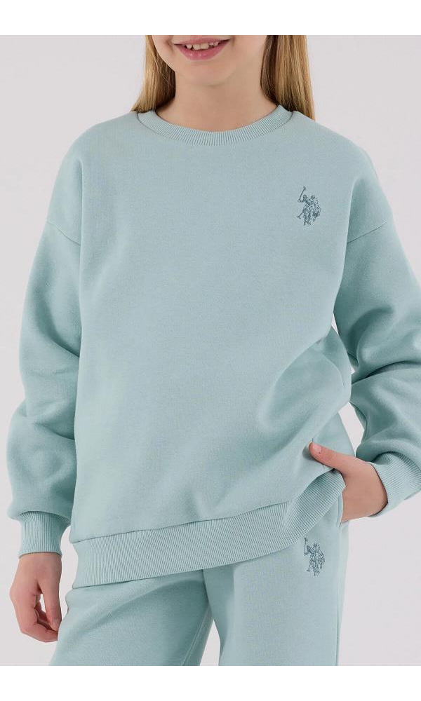 U.S. Polo Assn US2301-4 Kız çocuk İkili Takım SU YEŞİLİ