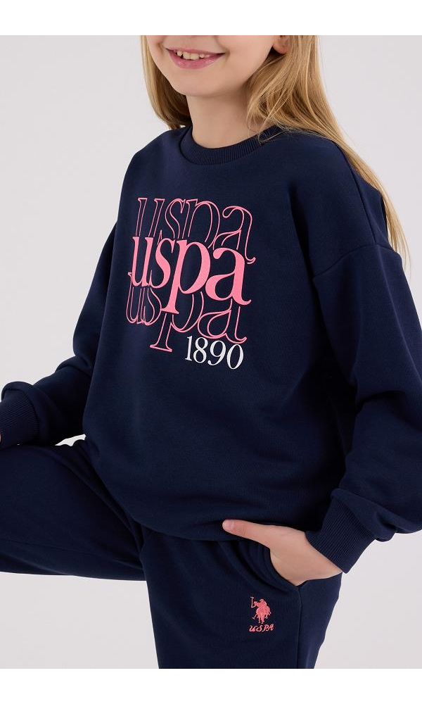 U.S. Polo Assn US2309-4 Kız çocuk İkili Takım LACİVERT