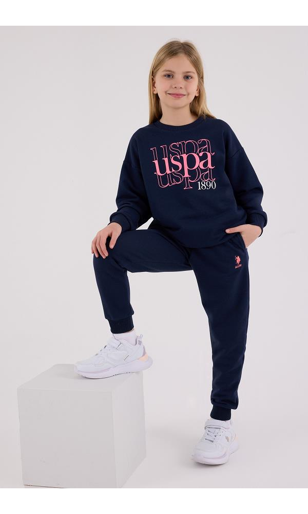 U.S. Polo Assn US2309-4 Kız çocuk İkili Takım LACİVERT