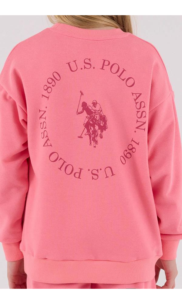 U.S. Polo Assn US2310-4  Kız İkili Takım Neon Pembe