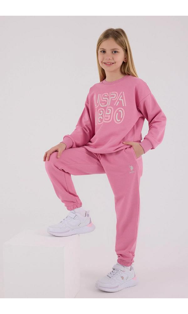 U.S. Polo Assn US2311-4 Kız İkili Takım karanfil