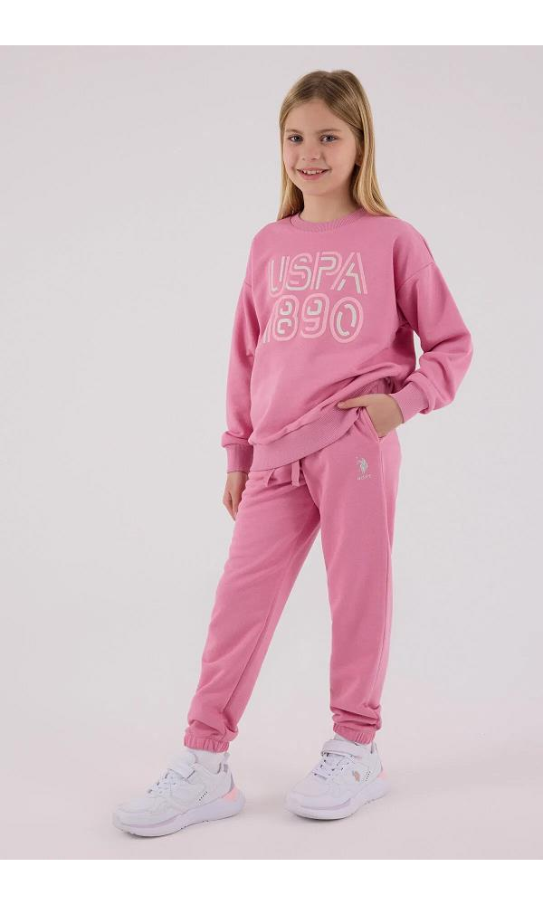 U.S. Polo Assn US2311-G  Kız İkili Takım karanfil