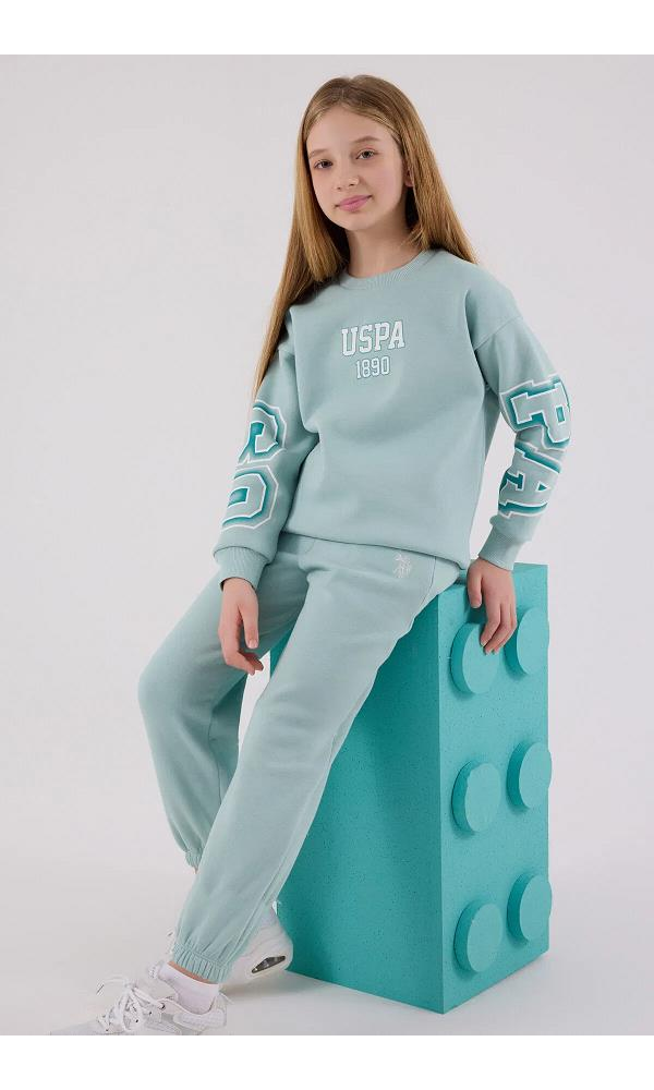 U.S. Polo Assn US2314-G  Kız çocuk  İkili Takım Neon Pembe